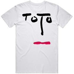 Toto 80's Band Retro Cover Face Music White Retro Graphic Unisex Cotton White Classic T Shirt