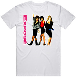 Expose 80s Girl Music Group Retro Graphic Unisex Cotton White Classic T Shirt