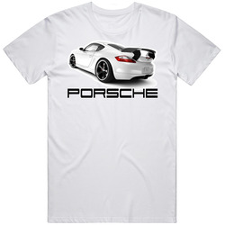 Porsche Cart Entusiasts Motor Vechile Classic Sports Retro Graphic Unisex Cotton White Classic T Shirt