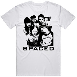 Spaced British Tv Sitcom Funny Cast Retro Graphic Unisex Cotton White Classic T Shirt