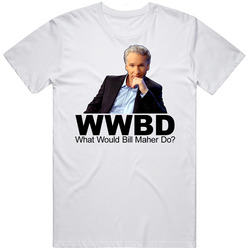 Bill Maher Real Time With Religious Retro Graphic Unisex Cotton White Classic T Shirt