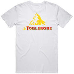 Toblerone Candy Bar Retro Graphic Unisex Cotton White Classic T Shirt
