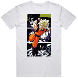 Dragon Ball Z Goku Piccolo Freeza Cell Retro Graphic Unisex Cotton White Classic T Shirt