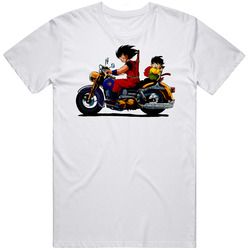 Retro Anime Goku Retro Graphic Unisex Cotton White Classic T Shirt