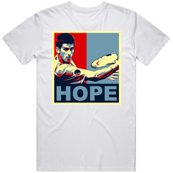 Novak Djokovic Tennis Hope Retro Graphic Unisex Cotton White Classic T Shirt