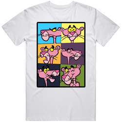 Pink Panther Tv Show Retro Graphic Unisex Cotton White Classic T Shirt