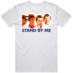 Stand By Me Movie Retro Graphic Unisex Cotton White Classic T Shirt