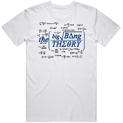 Big Bang Theory Math Retro Graphic Unisex Cotton White Classic T Shirt
