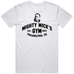 Rocky Mighty Mick's Gym Retro Graphic Unisex Cotton White Classic T Shirt