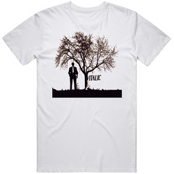 Vitalic Techno Musician Silhouette Tree Music Retro Graphic Unisex Cotton White Classic T Shirt