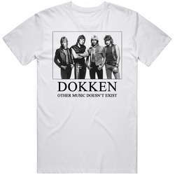 Dokken Music Rock 80s Metal Music Retro Graphic Unisex Cotton White Classic T Shirt