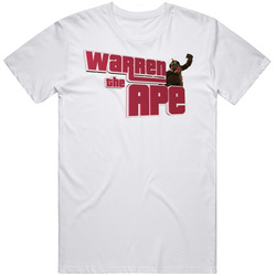 Warren The Ape Retro Graphic Unisex Cotton White Classic T Shirt