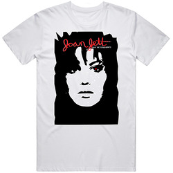 Joan Jett 1 Retro Graphic Unisex Cotton White Classic T Shirt