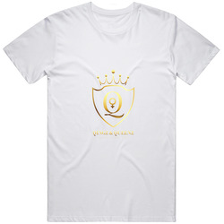 Qingz & Queenz Retro Graphic Unisex Cotton White Classic T Shirt