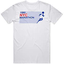 1990 Nyc Marathon Retro Classic Old School Gift Retro Graphic Unisex Cotton White Classic T Shirt 1990 Nyc Marathon Retro Classic Old School Gift Retro Graphic Unisex Cotton White Classic T Shirt