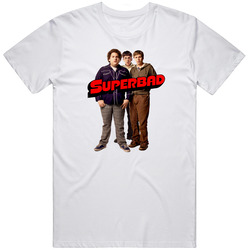 Cult Classic Mclovin Superbad Movie Fan Retro Graphic Unisex Cotton White Classic T Shirt