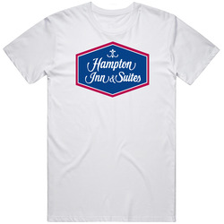 Hampton Inn Accommodation Hotel Logo Cool Gift Retro Graphic Unisex Cotton White Classic T Shirt