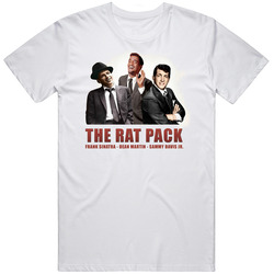 The Rat Pack Retro Graphic Unisex Cotton White Classic T Shirt