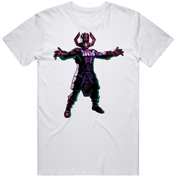 Galactus Retro Graphic Unisex Cotton White Classic T Shirt