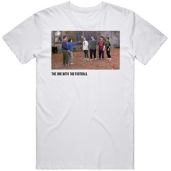S03e09 The One With The Football Friends Tv Show Fan Retro Graphic Unisex Cotton White Classic T Shirt
