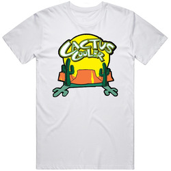 New Cactus Cooler Drinking Retro Graphic Unisex Cotton White Classic T Shirt
