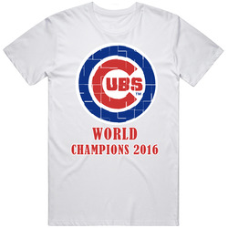 Chicago Cubs Mlb World Series Champion 2016 Retro Graphic Unisex Cotton White Classic T Shirt