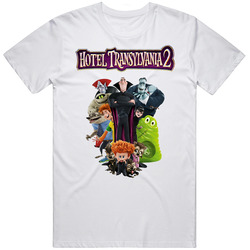 Hotel Transylvania 2 Retro Graphic Unisex Cotton White Classic T Shirt