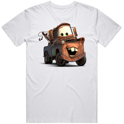 Tow Mater Retro Graphic Unisex Cotton White Classic T Shirt