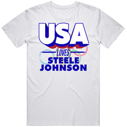 Usa Loves Steele Johnson Diving 10 M Platform Olympics Retro Graphic Unisex Cotton White Classic T Shirt