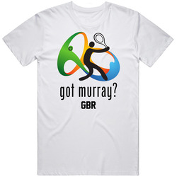 Got Andy Murray Tennis Team Great Britain Olympics Retro Graphic Unisex Cotton White Classic T Shirt