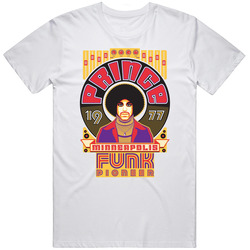 Prince Funny Funk Pioneer Music Icon Legend Retro Graphic Unisex Cotton White Classic T Shirt