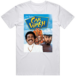 Car Wash Retro 1976 Popular Blaxploitation Movie Fan Retro Graphic Unisex Cotton White Classic T Shirt
