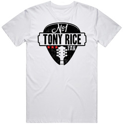 Number One Tony Rice Legendary Guitarist Bass Guitar Player Fan Retro Graphic Unisex Cotton White Classic T Shirt