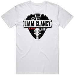 Number One Liam Clancy Legendary Guitarist Bass Guitar Player Fan Retro Graphic Unisex Cotton White Classic T Shirt