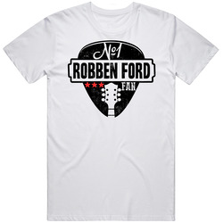 Number One Robben Ford Legendary Guitarist Bass Guitar Player Fan Retro Graphic Unisex Cotton White Classic T Shirt