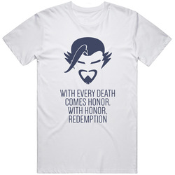 Hanzo Overwatch T Shirt Hero Video Game Tee Unisex Apparel Retro Graphic Unisex Cotton White Classic T Shirt