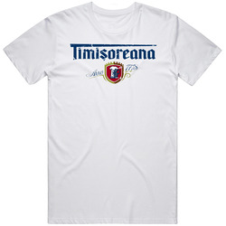 Timisoreana Logo Popular Beer Lagar Alcohol Drink Fan Gift Retro Graphic Unisex Cotton White Classic T Shirt