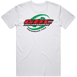 Gbc Motorsports Automobile Car Truck Motorcycle Auto Parts Cool Distressed Style Brand Logo Emblem Retro Graphic Unisex Cotton White Classic T Shirt