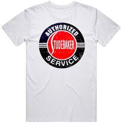 Studebaker Auto Automobile Car Truck Motorcycle Parts Cool Distressed Style Brand Logo Emblem Retro Graphic Unisex Cotton White Classic T Shirt