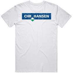 Chr Hansen Cool Popular Food Drink Restaurant Brand Logo Gift Retro Graphic Unisex Cotton White Classic T Shirt