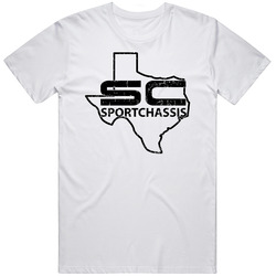 Sport Chassis Auto Automobile Car Truck Motorcycle Parts Cool Distressed Style Brand Logo Emblem Retro Graphic Unisex Cotton White Classic T Shirt