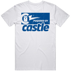 Castle Creations Automobile Car Motorcycle Auto Parts Cool Distressed Style Brand Logo Emblem Retro Graphic Unisex Cotton White Classic T Shirt