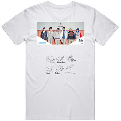 Astro Kcon All Member Sign Kpop T-shirt Tee t shirts Retro Graphic Unisex Cotton White Classic T Shirt