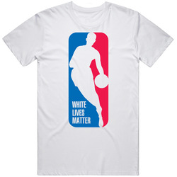 White Lives Matter Nba Retro Graphic Unisex Cotton White Classic T Shirt