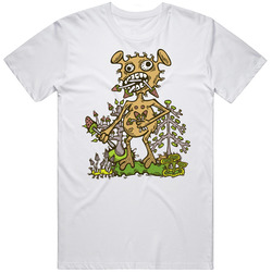 Shroom Monster Large Monster Retro Graphic Unisex Cotton White Classic T Shirt