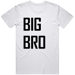 Big Bro White Retro Graphic Unisex Cotton White Classic T Shirt