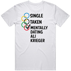 Single Taken Dating Ali Krieger Usa Rio Olympics Retro Graphic Unisex Cotton White Classic T Shirt
