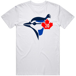 Topknot Blue Jay Baseball Mvp Josh Donaldson Retro Graphic Unisex Cotton White Classic T Shirt