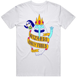 The adventure time t-shirt finn and jake tee Retro Graphic Unisex Cotton White Classic T Shirt
