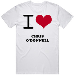 I Heart Chris O'donnell Hollywood Walk Of Fame Retro Graphic Unisex Cotton White Classic T Shirt